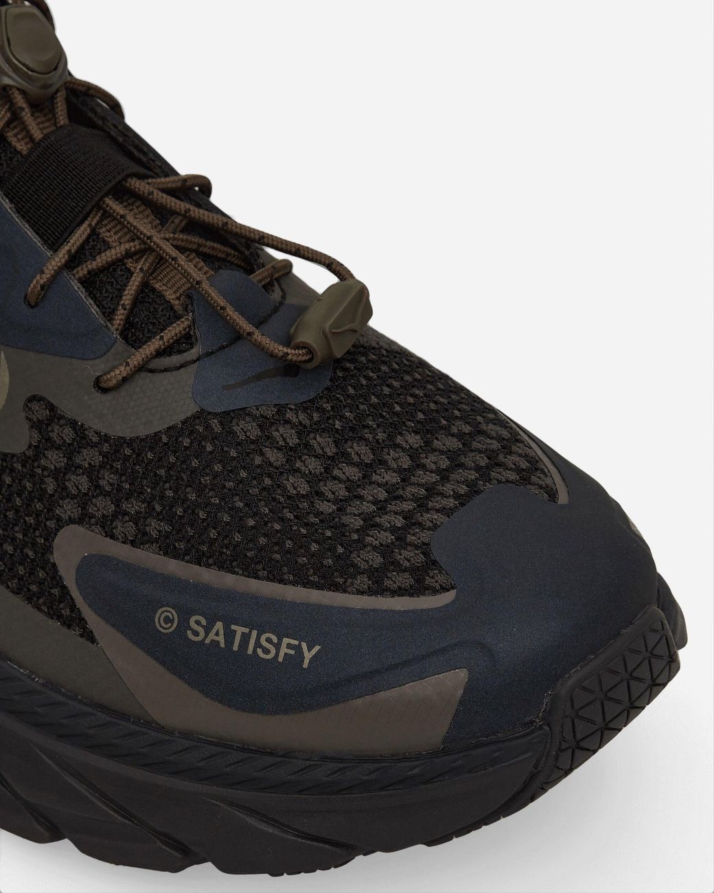 Satisfy × HOKA Clifton LS \"Forged Iron\" HOKA x SATISFY Clifton LS Forged Iron & Celadon Tint