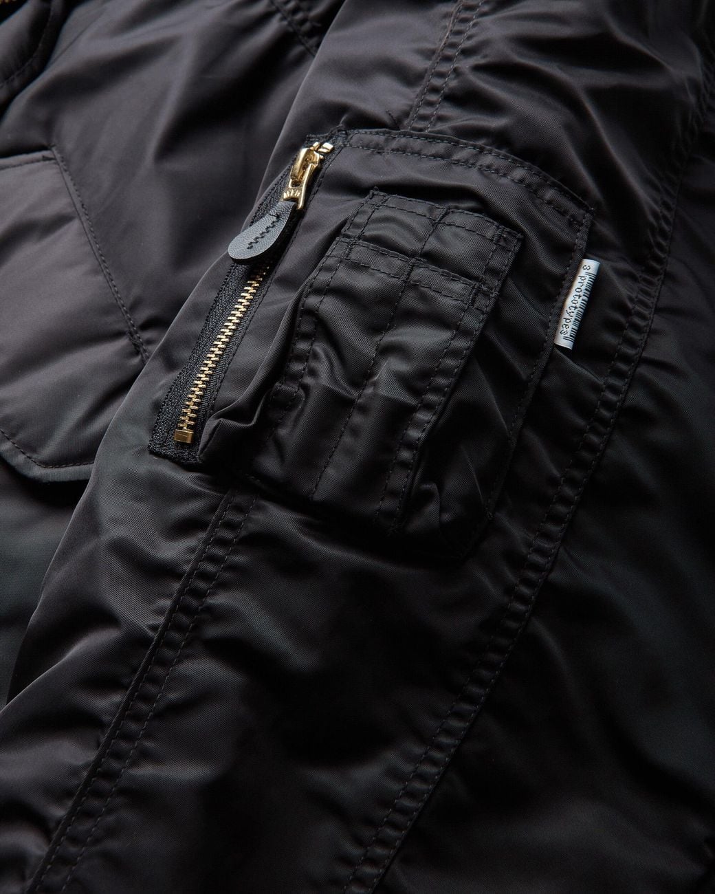 PROTOTYPES Black 2 Way Bomber Jacket for men