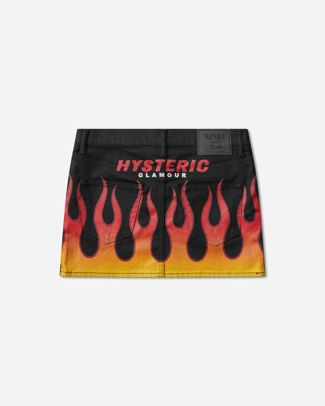 Hysteric Glamour Black S Fire Hysteric Micro Mini Skirt for men