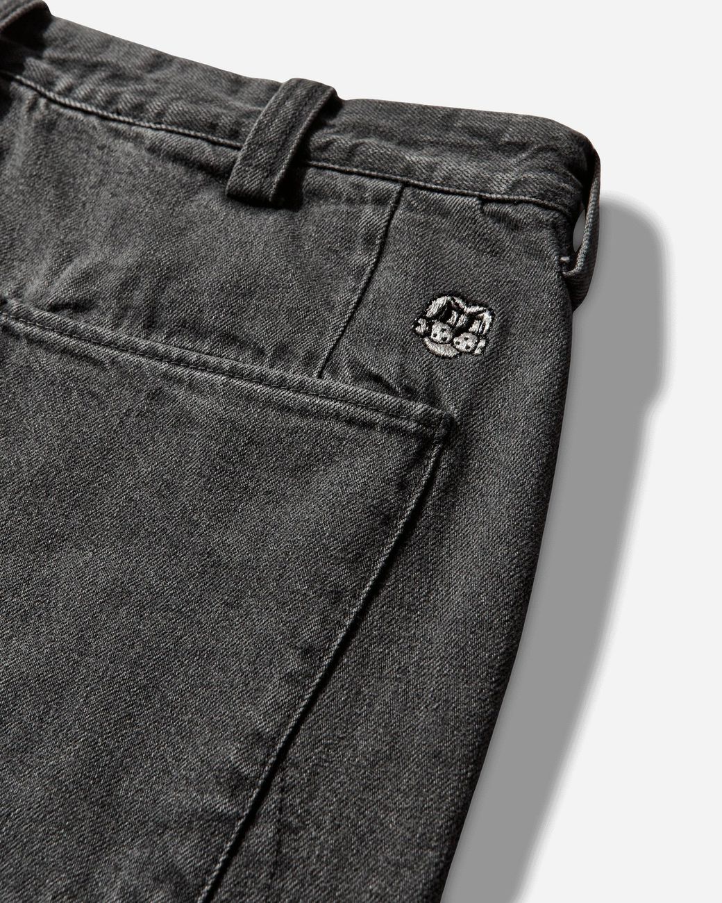 Chio White Men S 10 Pocket Double Knee Denim Pants Washed for men