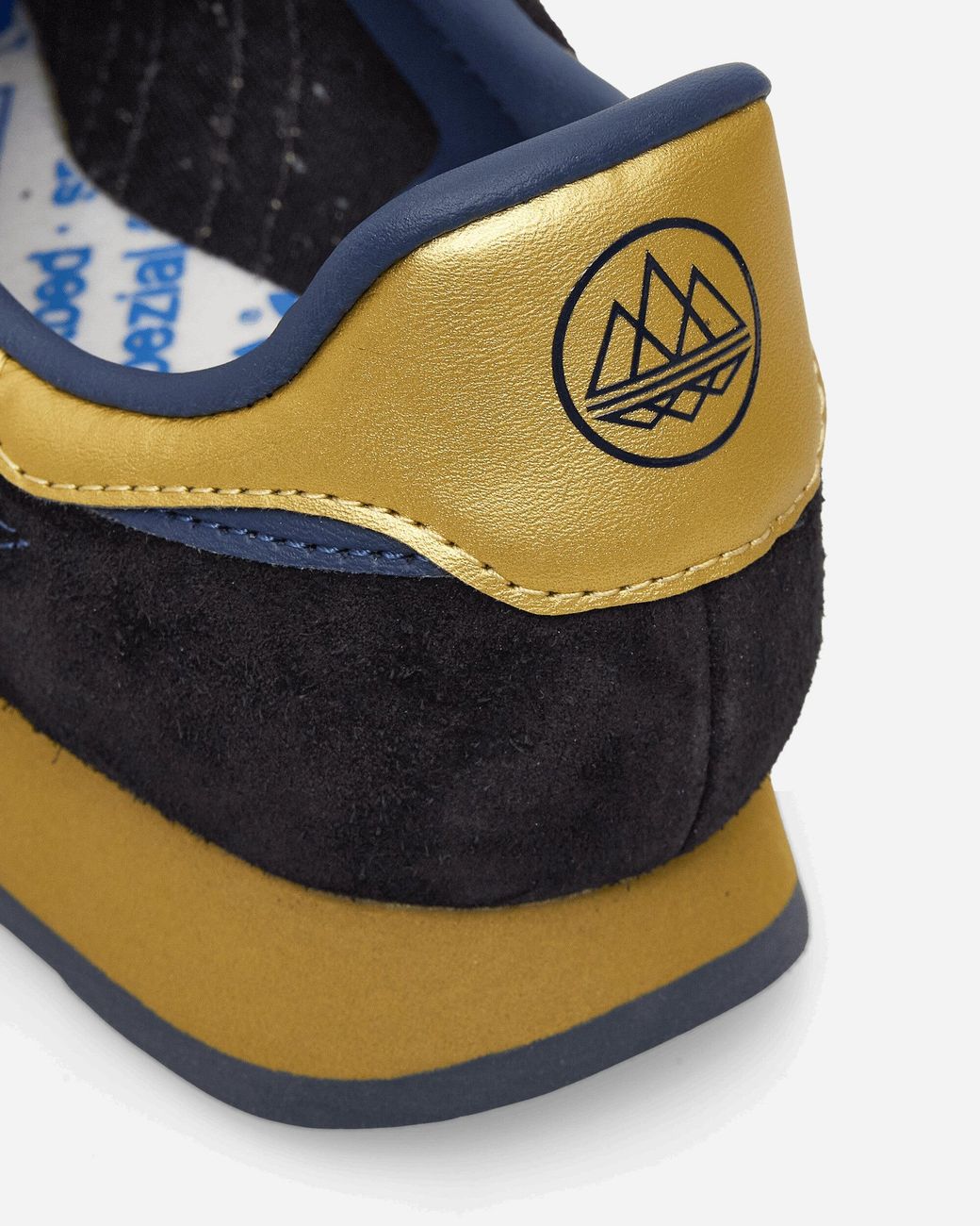 Adidas Black Samoa Ii Spzl Sneakers Tech Indigo / Matte Gold for men