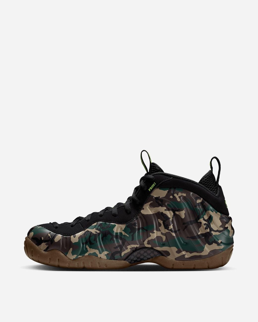 Nike Black Air Foamposite Pro Premium Sneakers Voltage Dark for men