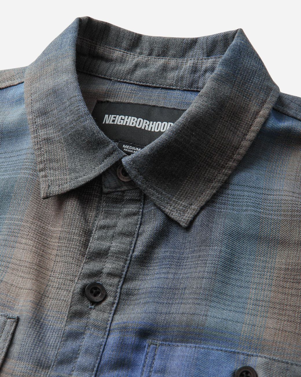 Neighborhood Blue S Hombre Check Longsleeve Shirt for men
