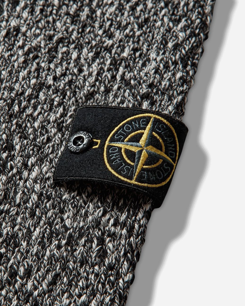 Stone Island Gray Men S Speckled Cotton Sweater for men