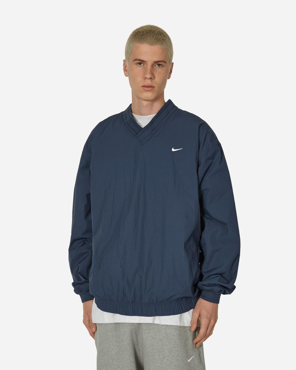 Nike Solo Swoosh Windshirt Thunder in Blue for Men Lyst UK