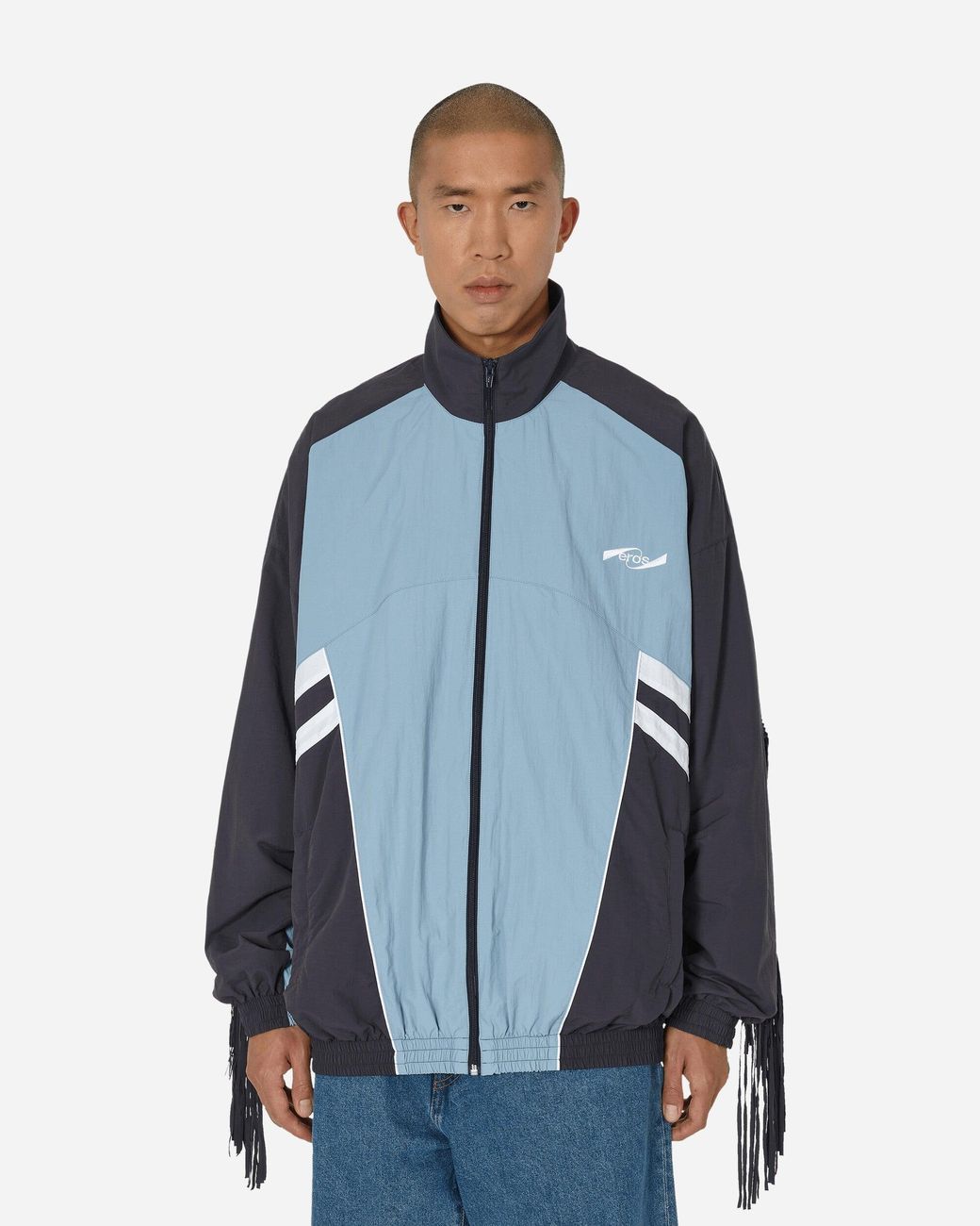 Martine Rose Fringe Track Jacket Navy / in Blue for Men | Lyst UK