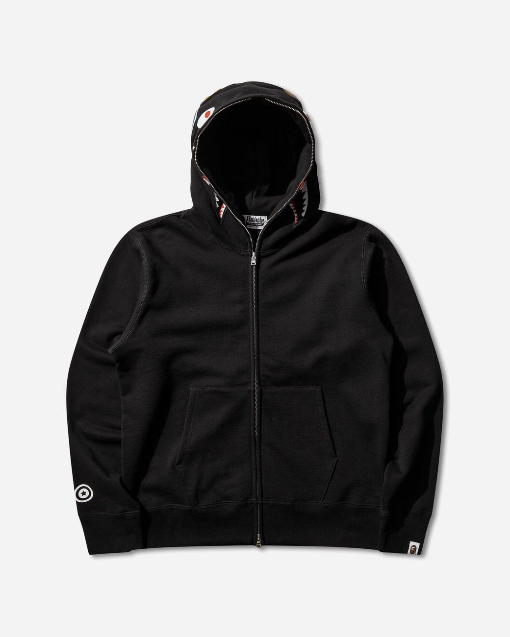 A Bathing Ape Black S Shark Full Zip Hoodie for men