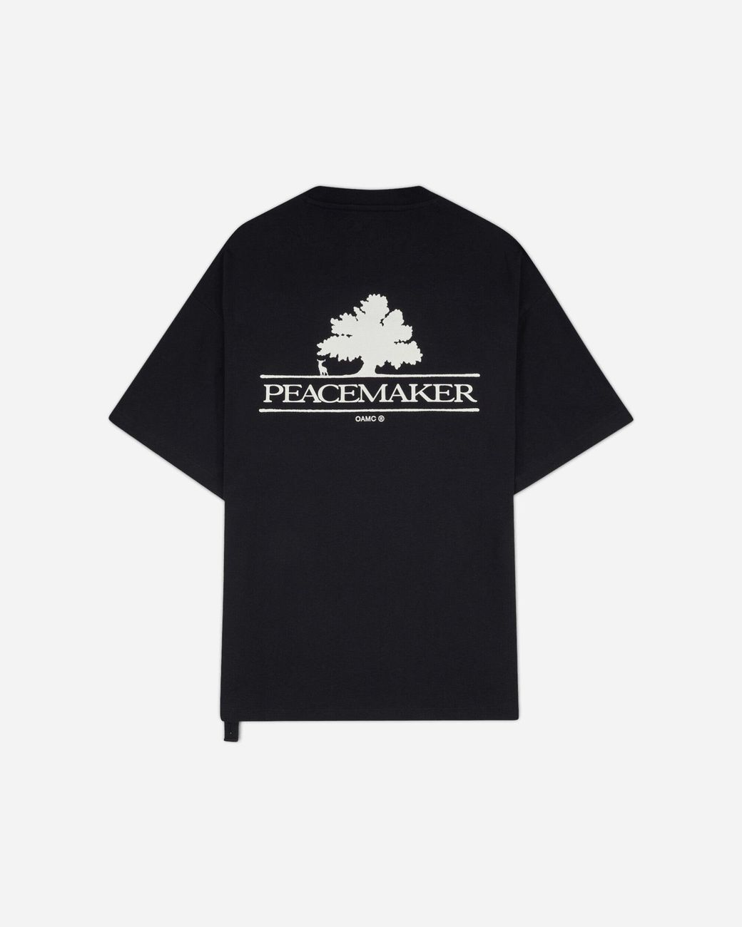 Oamc Peacemaker Black Tree Over Print Oversized Fit T-Shirt for men