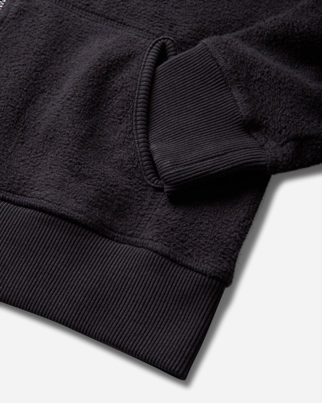 Roa Black Inside Out Zip-Up Baby Hoodie Washed