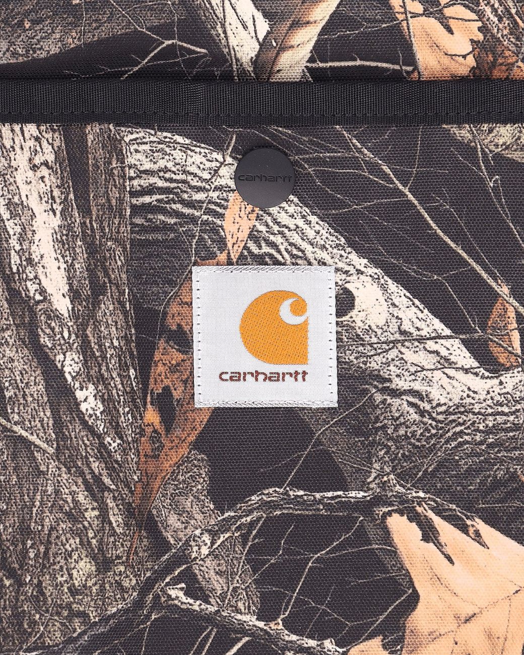 Carhartt Black Clapton Tote Bag Camo Feather Tree for men