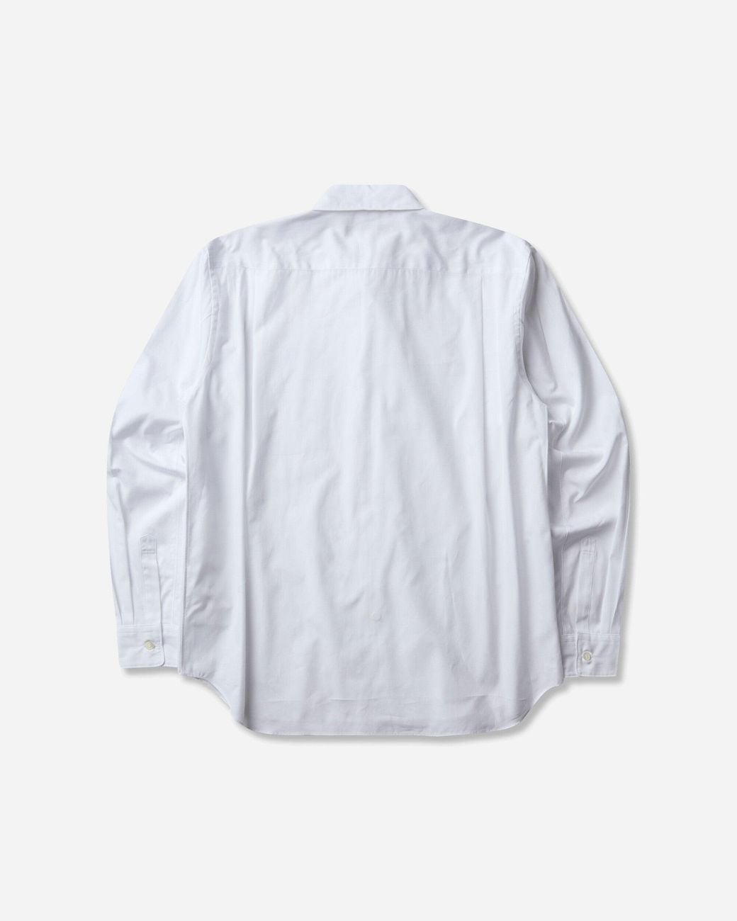Comme des Garçons White S Asymmetric Draped-Panel Shirt for men