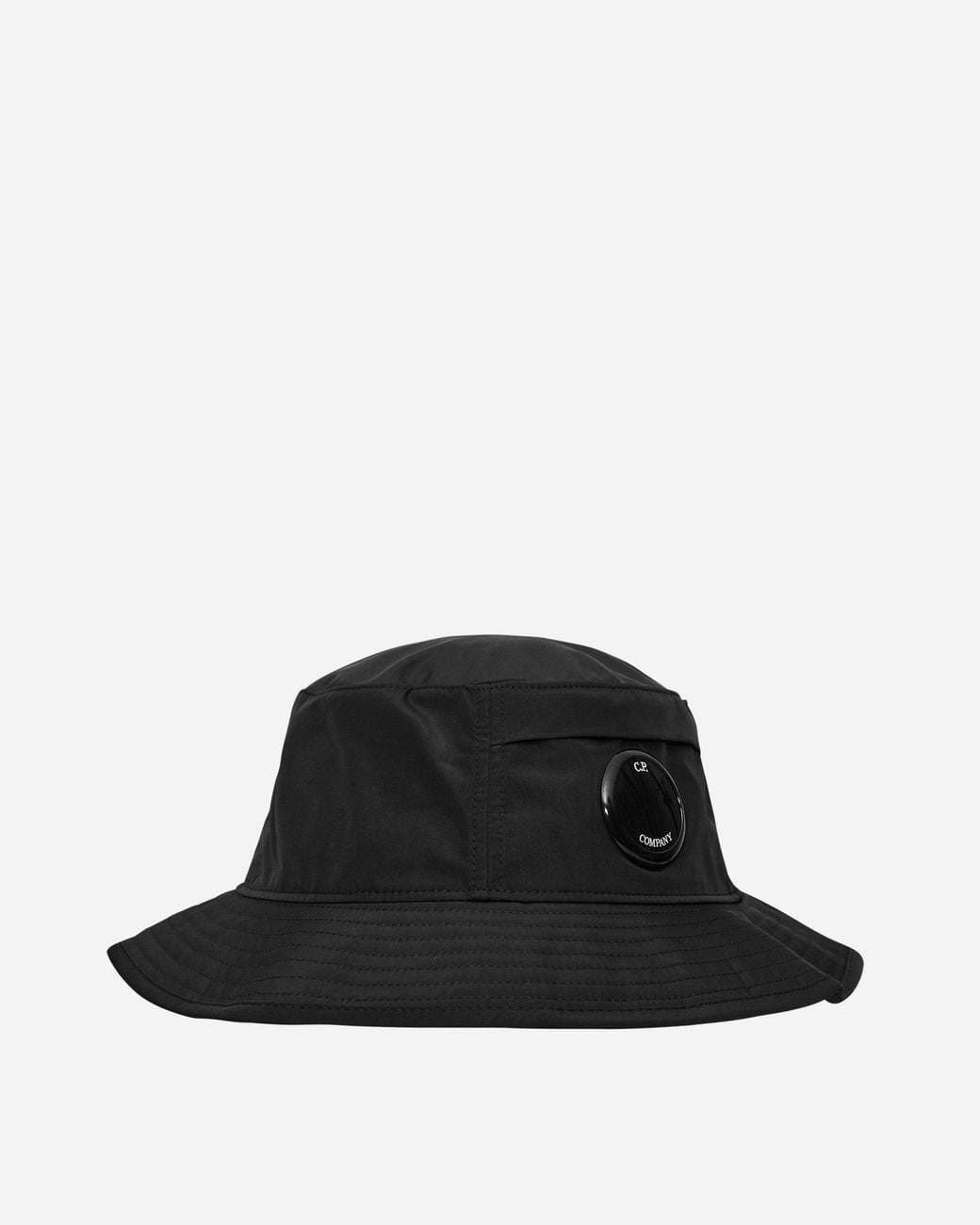C P Company Black Chrome-r Bucket Hat for men