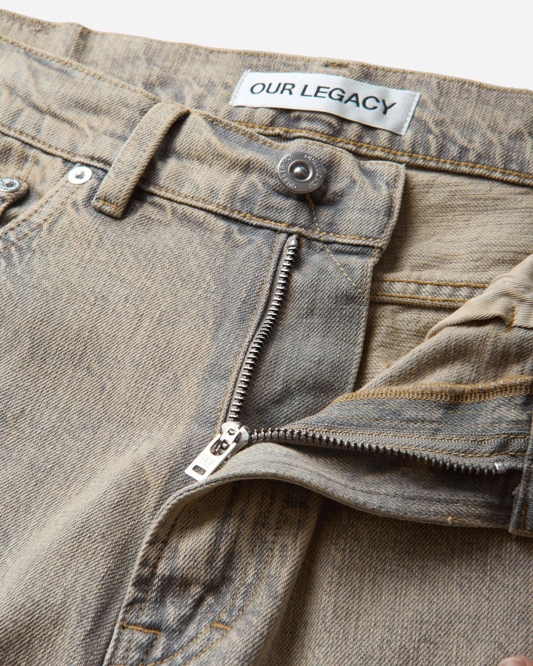 Our Legacy White S Third Cut Jeans Wolfpack Wash for men