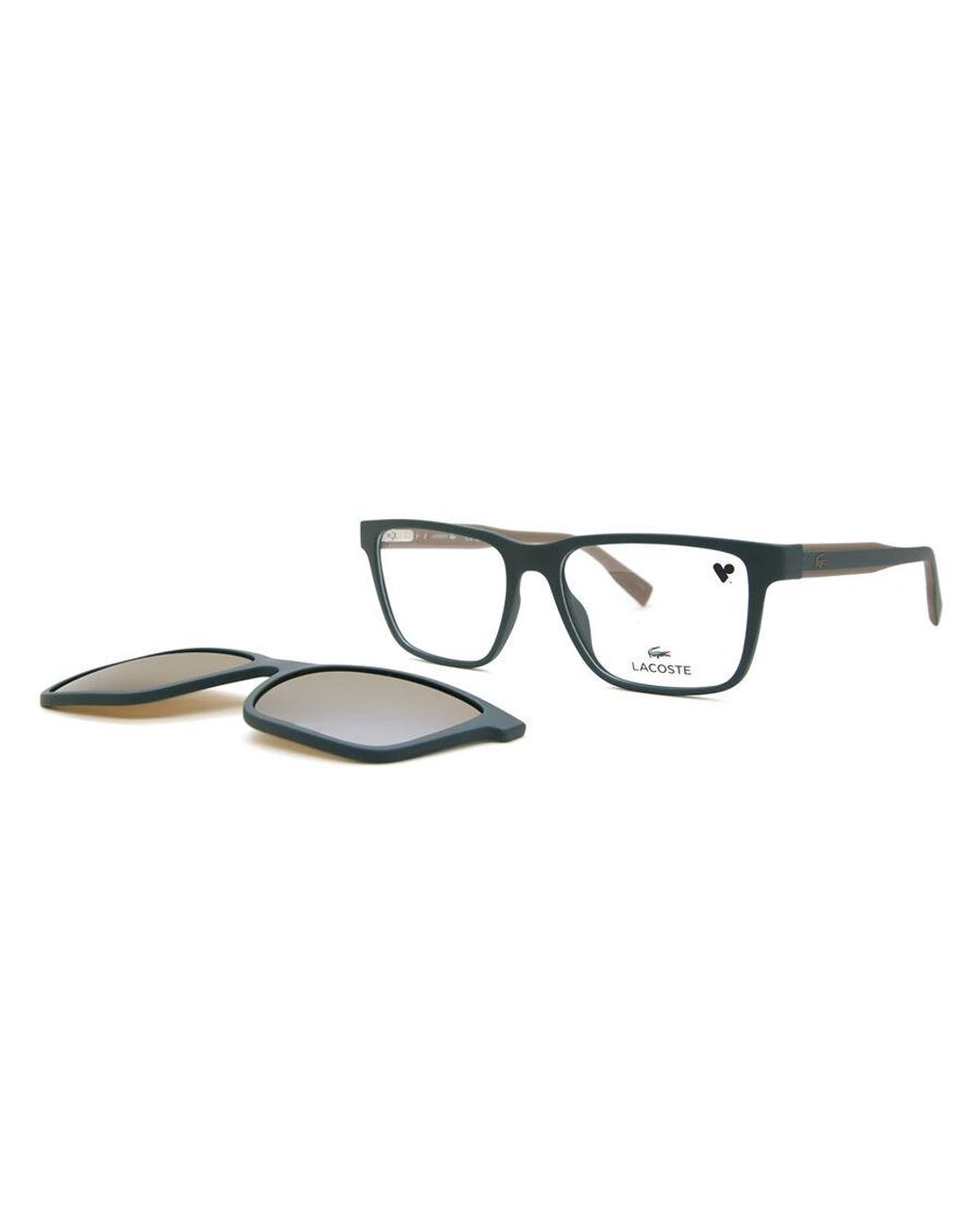 Lacoste Black L6010 Mag-Set With Clip-On 301 for men