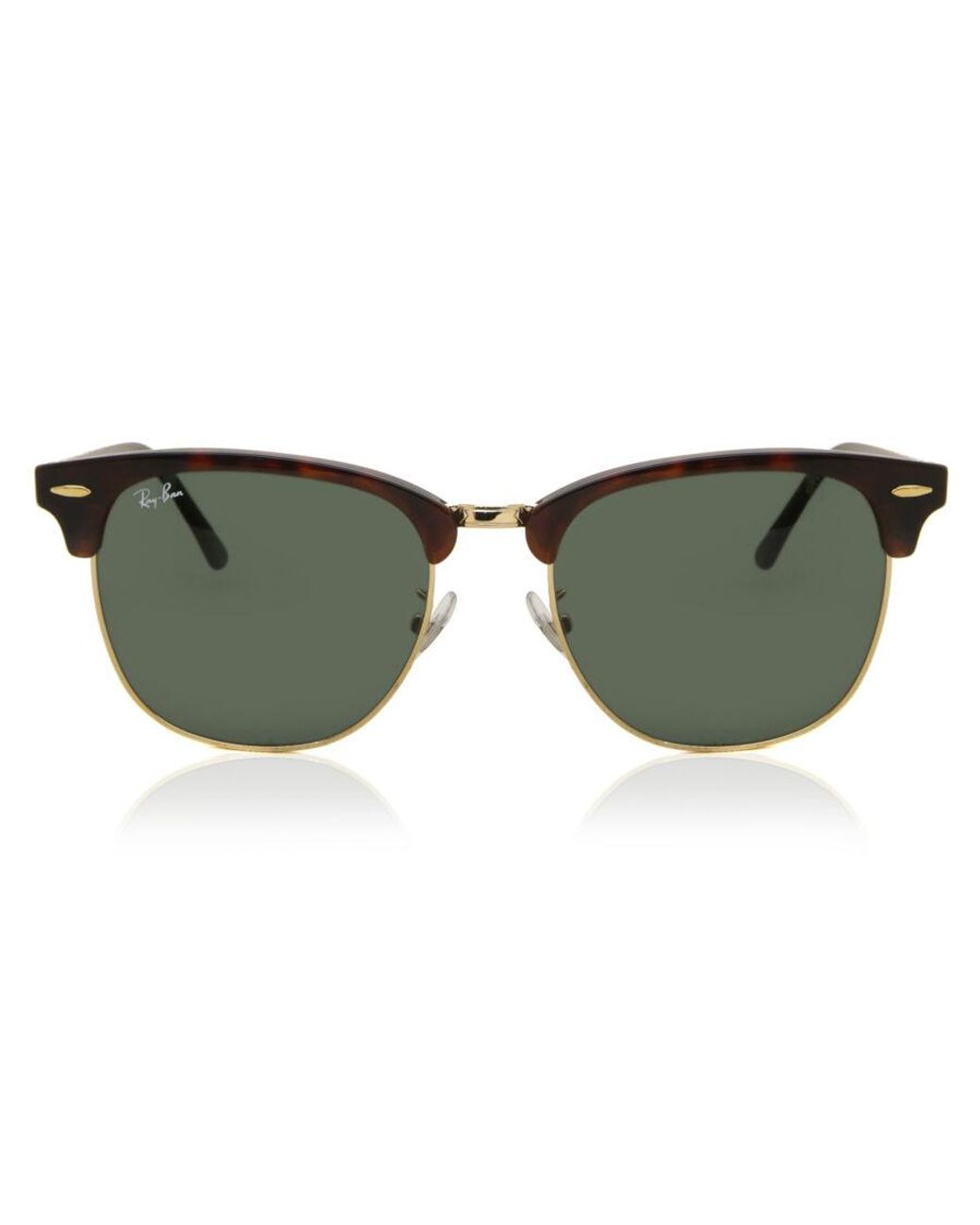 Ray-Ban Green Ray-Ban Rb3016F Clubmaster Asian Fit W0366