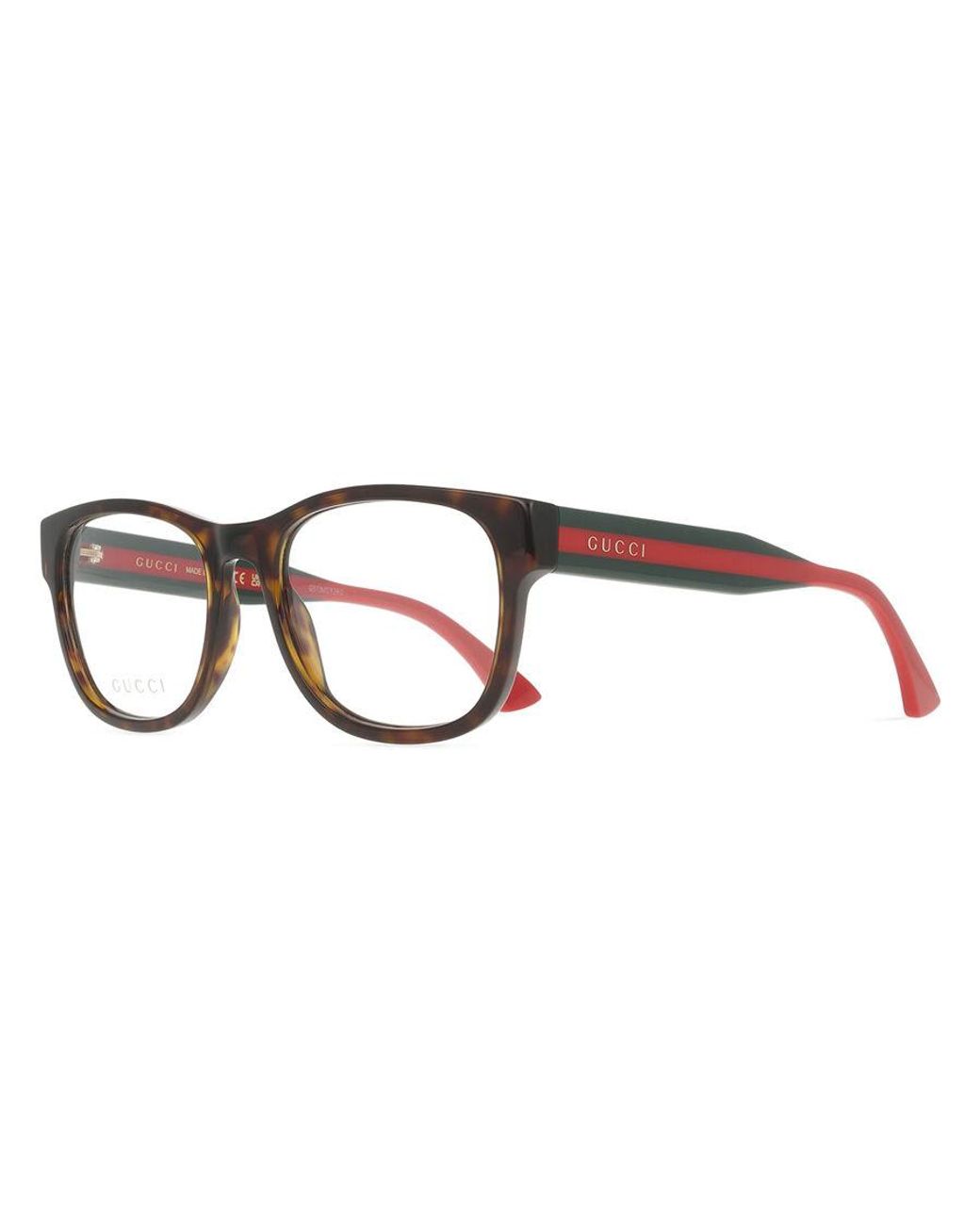 Gucci Black Gg0004Onn 002 Optical Frames Acetate Transparent Squared for men