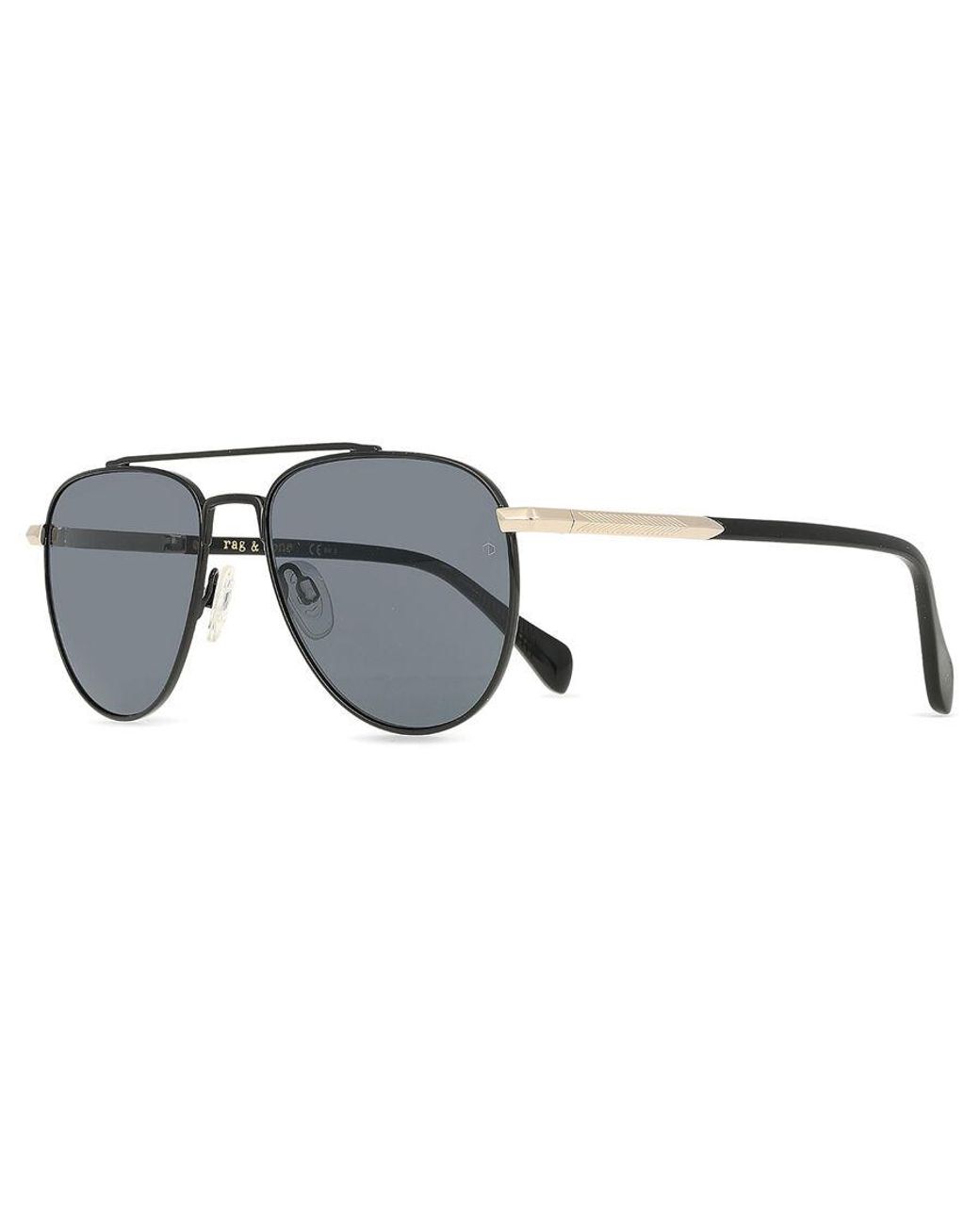 Rag & Bone Black Rnb1044/G/S Asian Fit 807/Ir