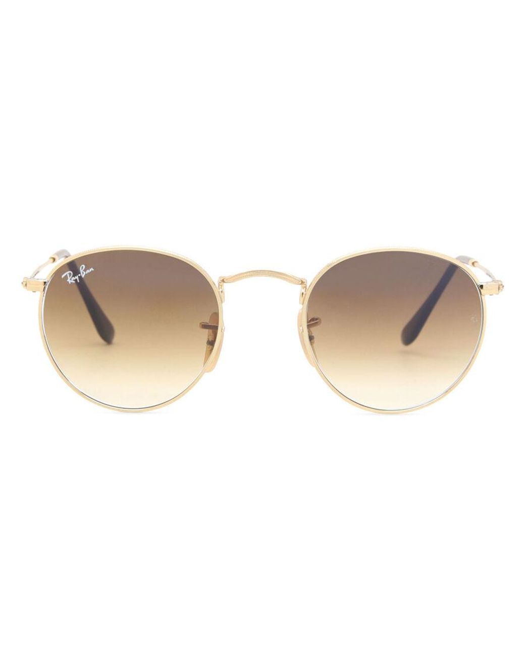 Ray-Ban Black Ray-Ban Rb3447 Round Metal Asian Fit 001/51 for men