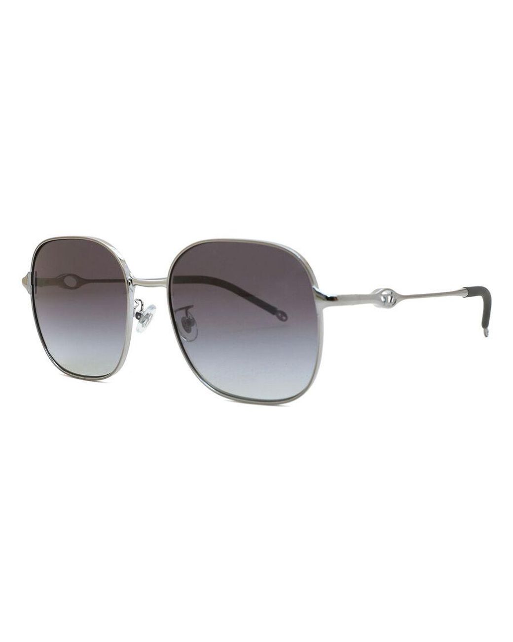 DIESEL Black Dl1010D 10038G Sunglasses Metal Squared Normal Shaded