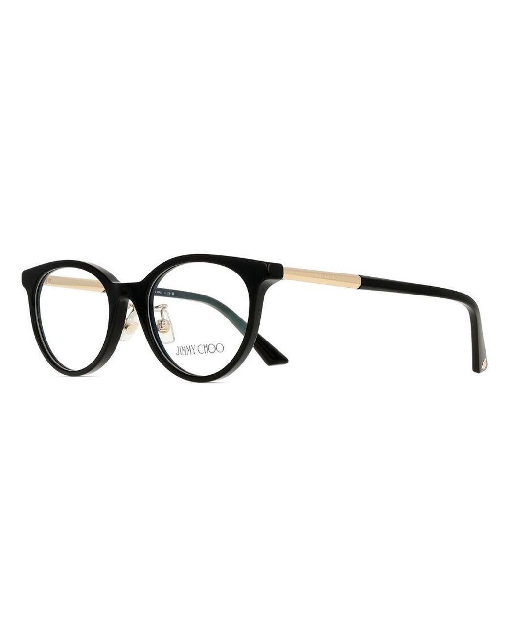 Jimmy Choo Black Jc3039D 5002 Optical Frames Acetate Round Normal