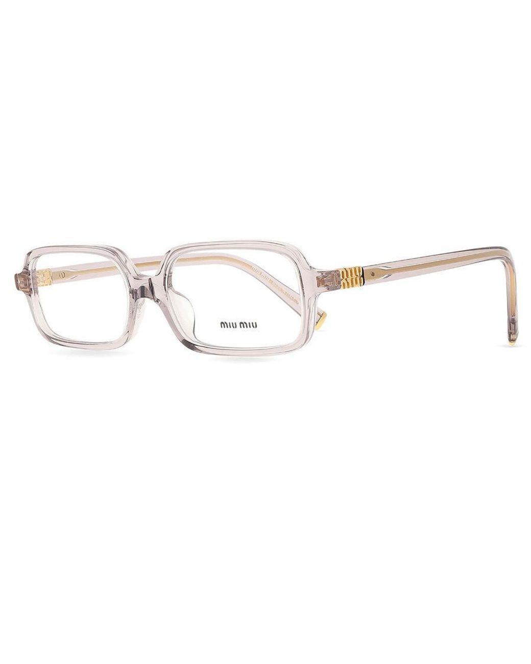 Miu Miu Black Mu 01Yv 12W1O1 Optical Frames Acetate Squared Normal