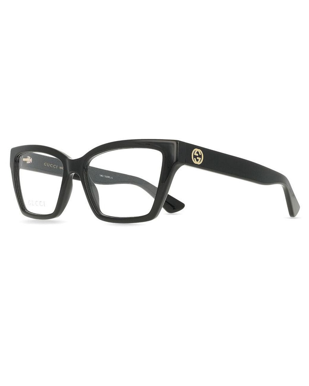 Gucci Black Gg1715O 014 Optical Frames Injected Transparent Cat Eye