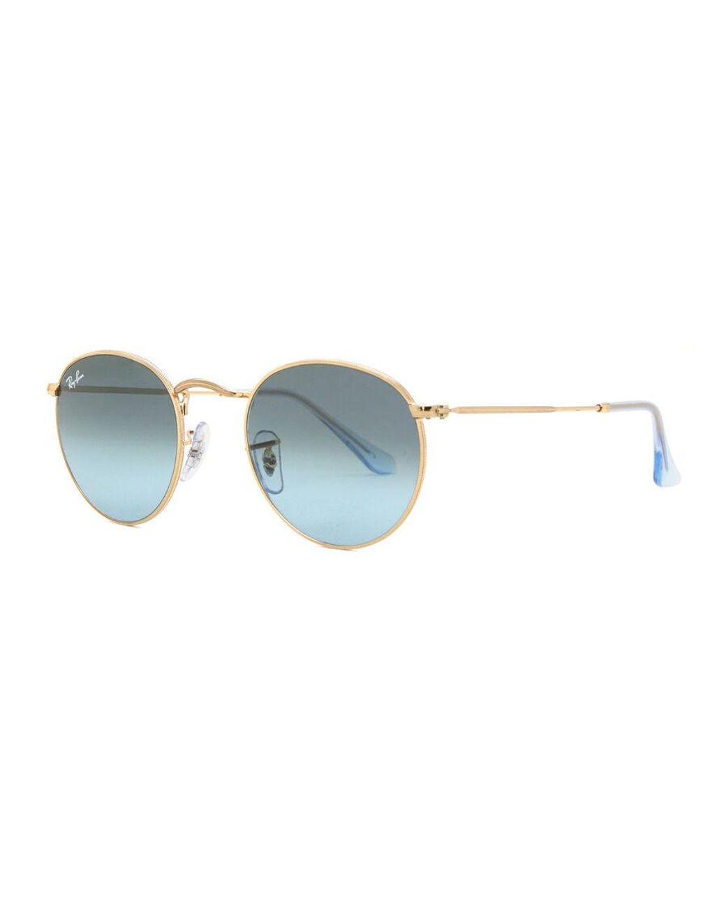 Ray-Ban Black Ray-Ban Rb3447 Round Metal Asian Fit 001/3M for men