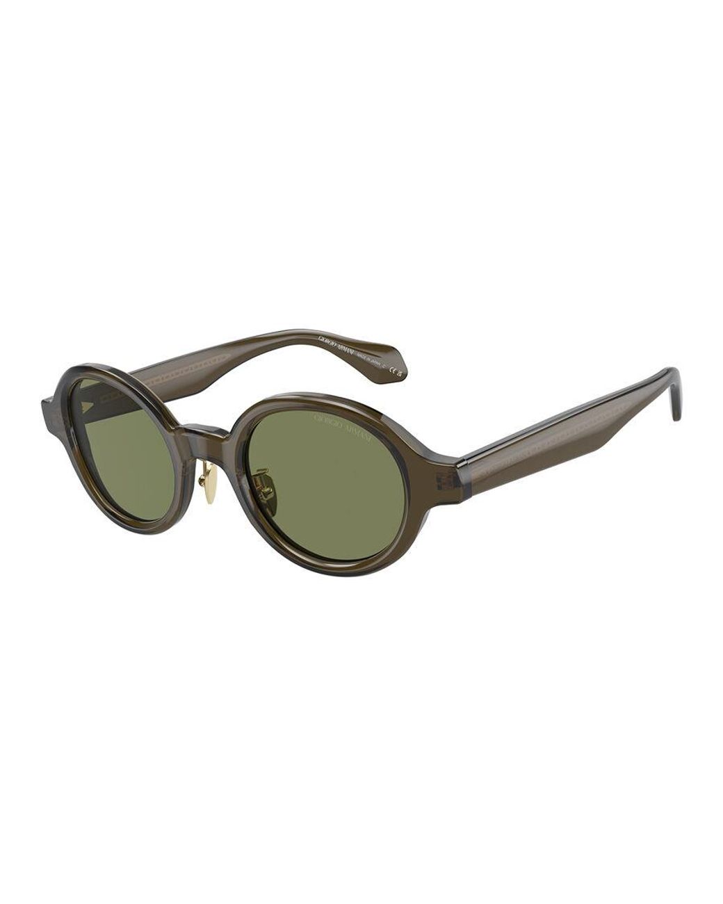 Giorgio Armani Green Ar8205 60612A Sunglasses Acetate Round Normal for men