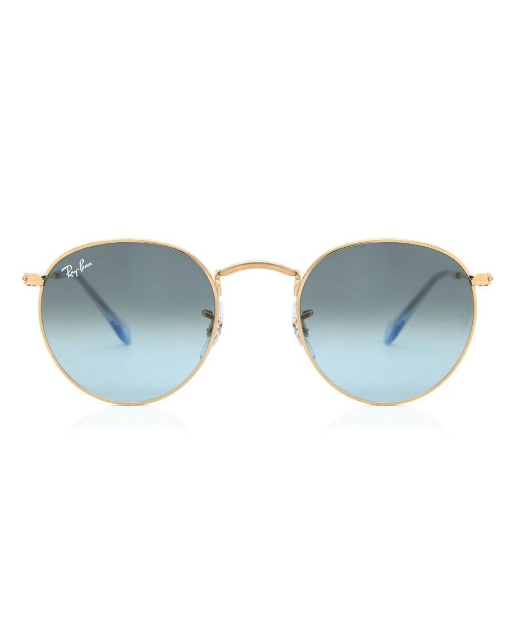 Ray-Ban Black Ray-Ban Rb3447 Round Metal Asian Fit 001/3M for men