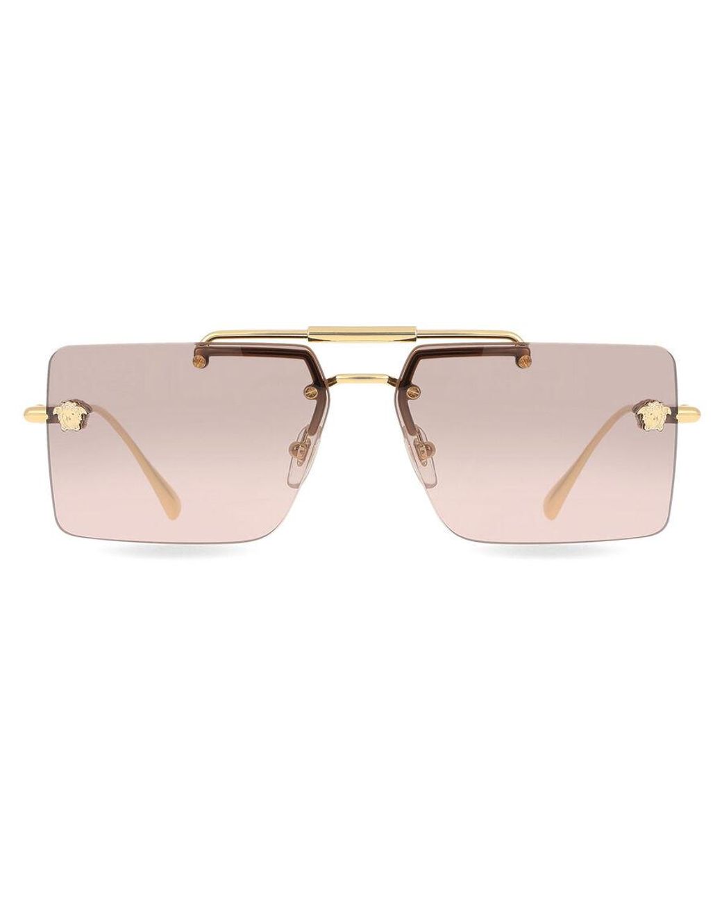Versace Black Ve2245 100258 Sunglasses Metal Squared Normal