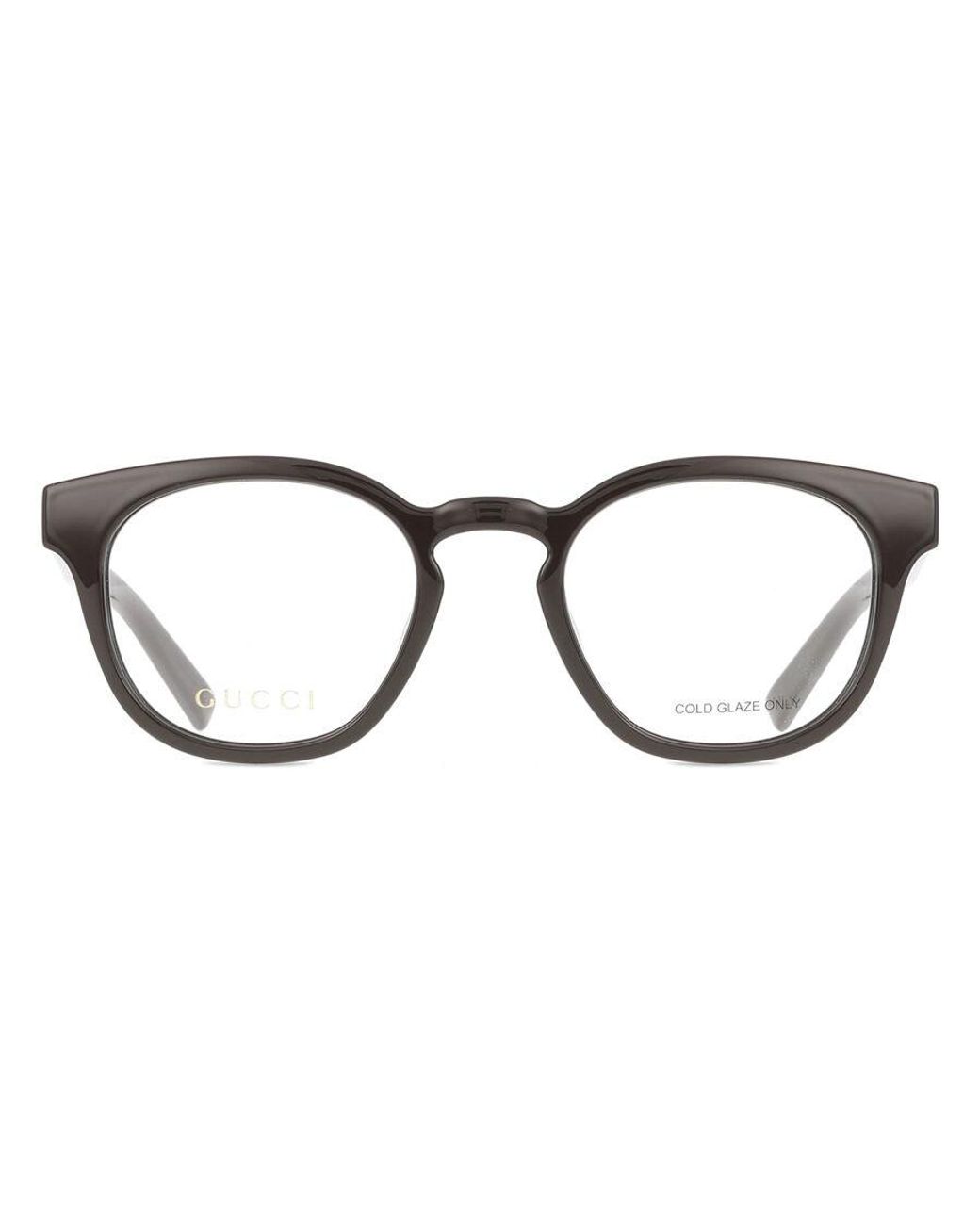 Gucci Black Gg1859O 004 Optical Frames Injected Transparent Round for men