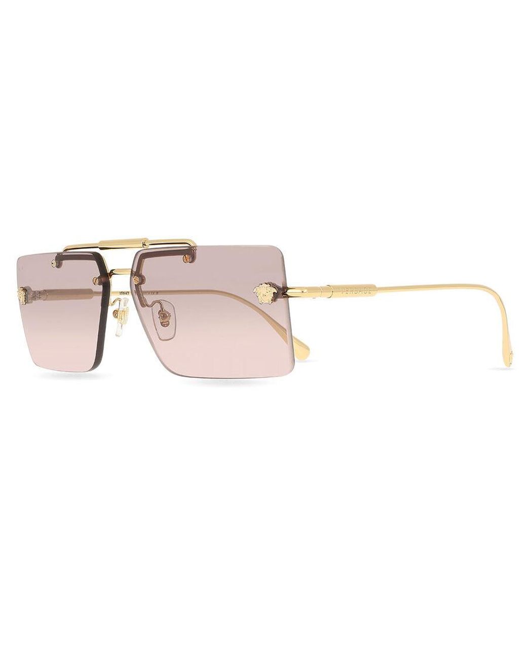 Versace Black Ve2245 100258 Sunglasses Metal Squared Normal