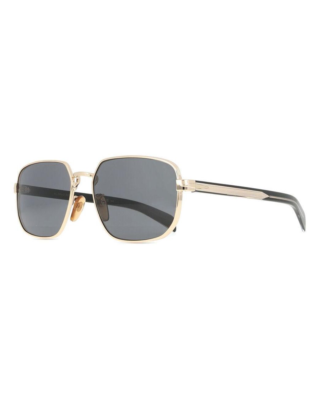 David Beckham Black Db 7121/G/S Asian Fit Rhl/Ir for men