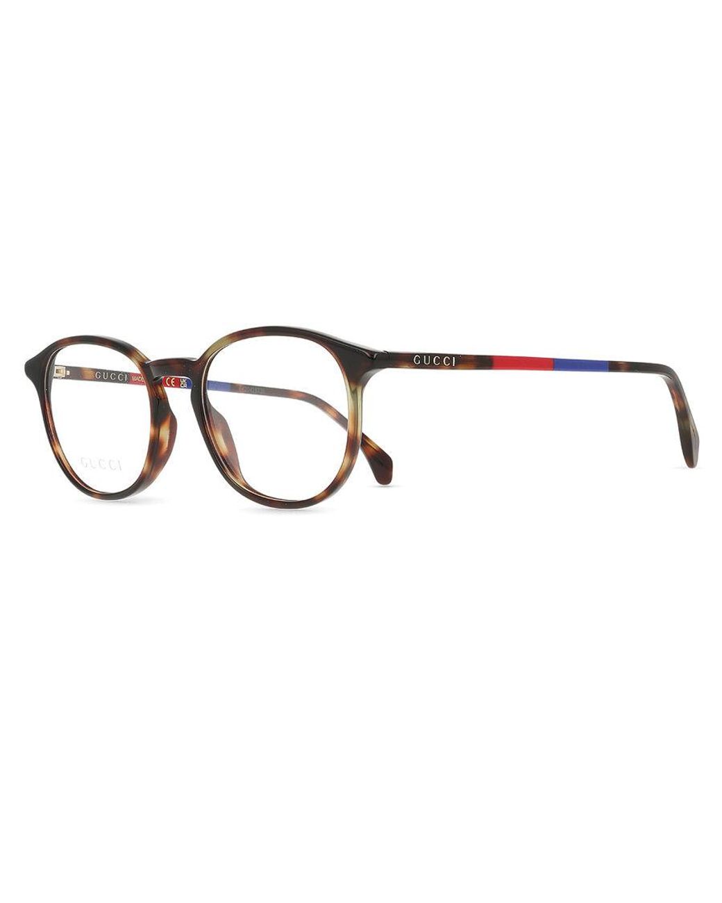 Gucci Black Gg0551O 022 Optical Frames Acetate Transparent Round for men