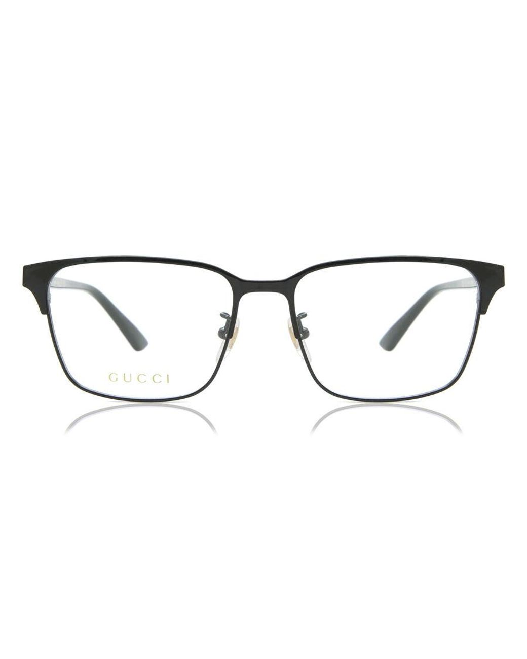 Gucci Black Gg0756Oa Asian Fit 001 for men