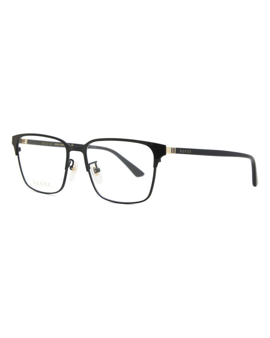 Gucci Black Gg0756Oa Asian Fit 001 for men