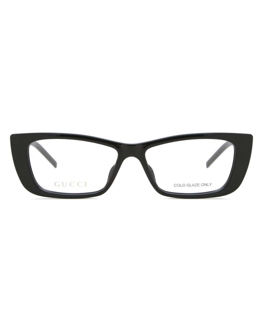 Gucci Black Gg1682O 004 Optical Frames Injected Transparent Cat Eye