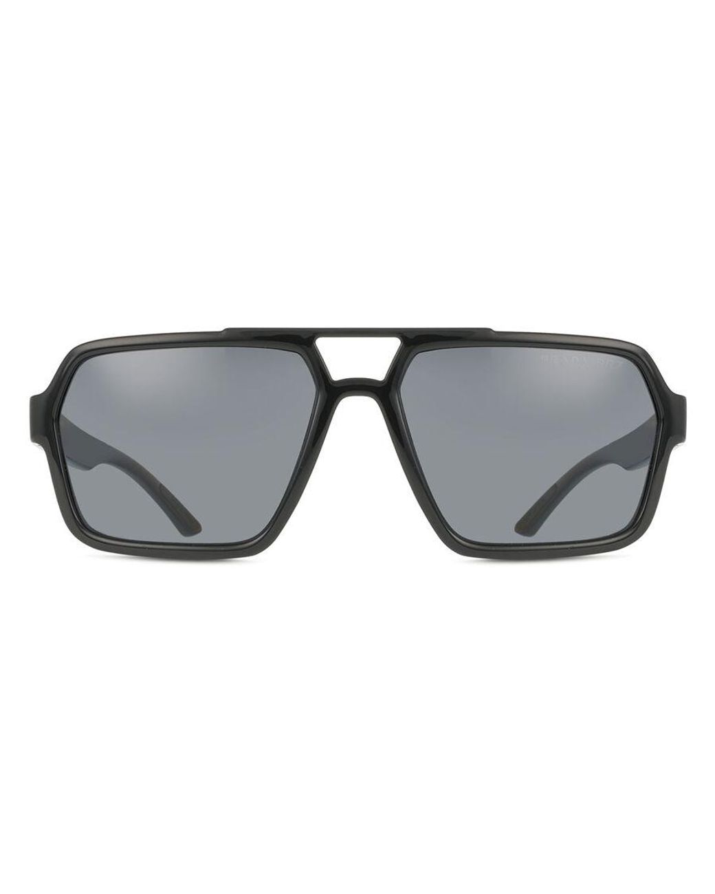 Prada Linea Rossa Black Ps A06S Polarized 1Ab02G for men