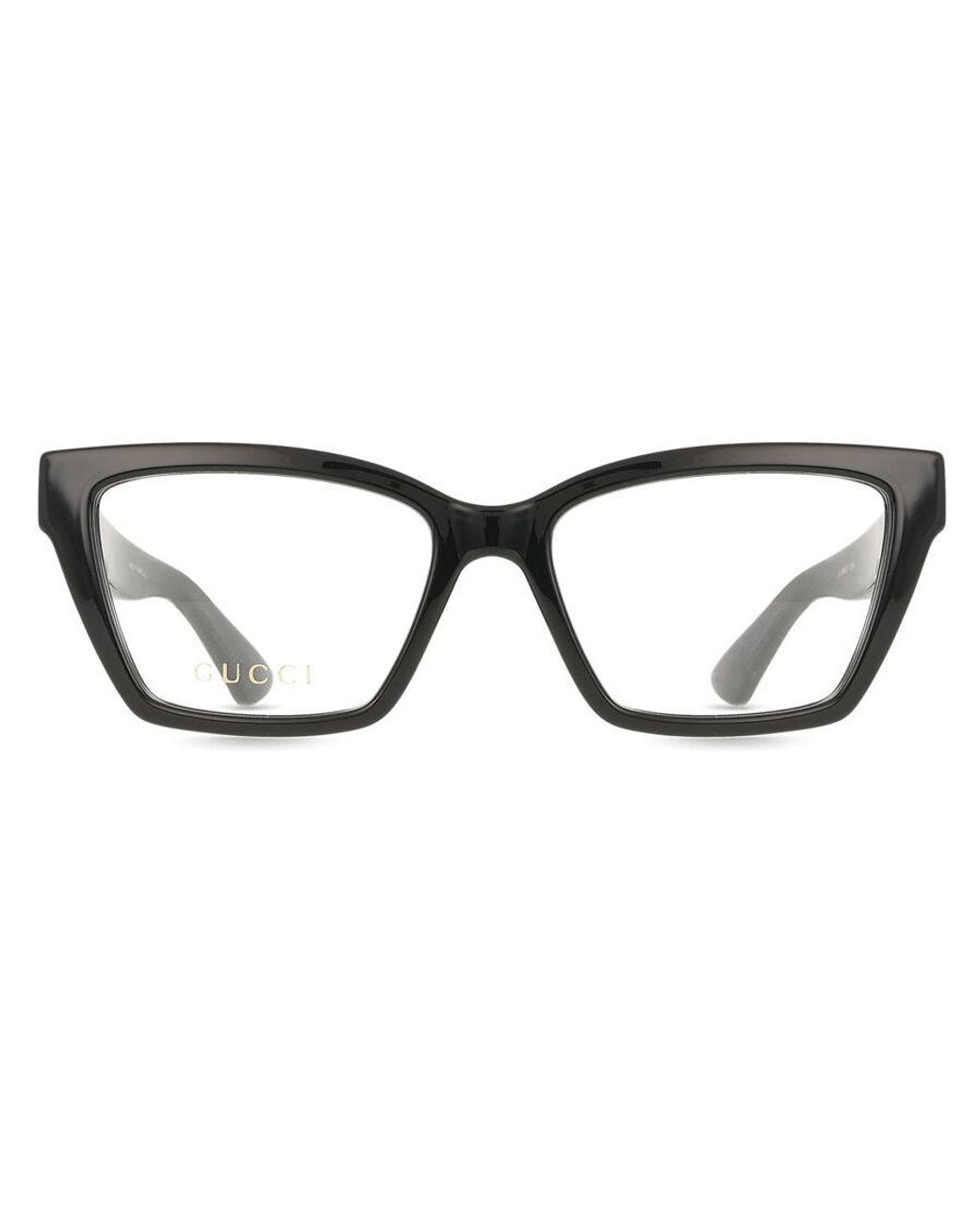 Gucci Black Gg1715O 014 Optical Frames Injected Transparent Cat Eye