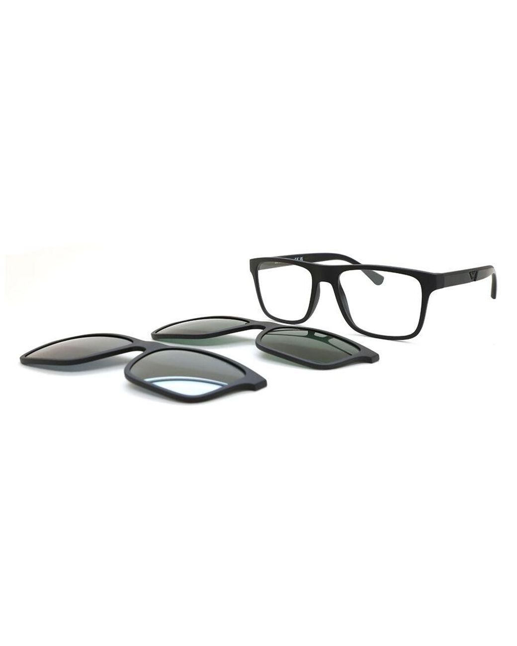 Emporio Armani Black Ea4115 With Clip-On 58011W for men
