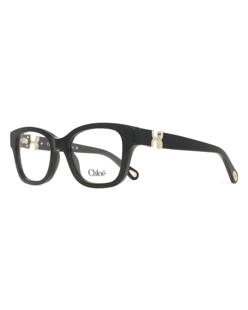 Chloé Black Ch0304O 001 Optical Frames Acetate Transparent Round