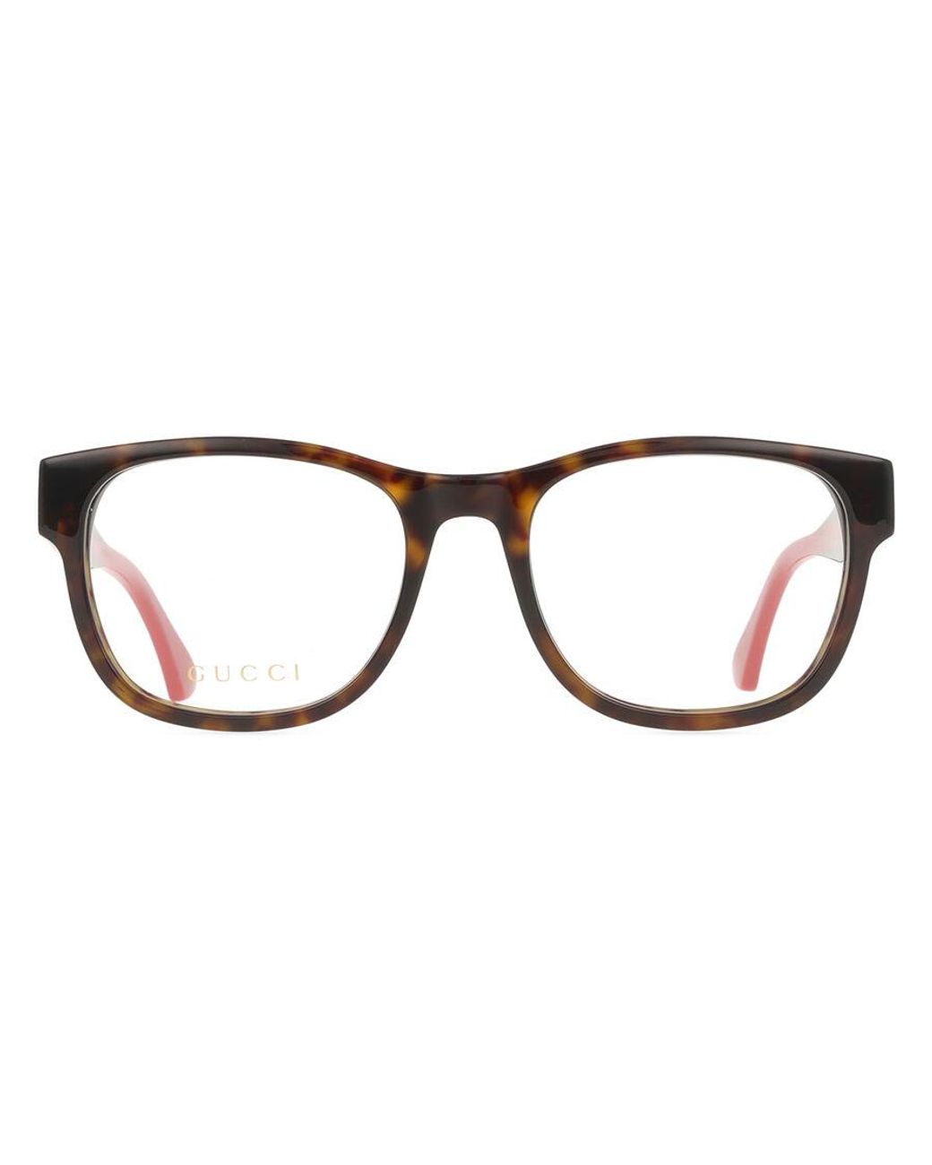 Gucci Black Gg0004Onn 002 Optical Frames Acetate Transparent Squared for men