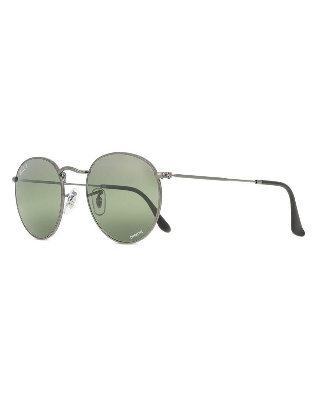 Ray-Ban Green Ray-Ban Rb3447 Round Metal Polarized 004/G4 for men