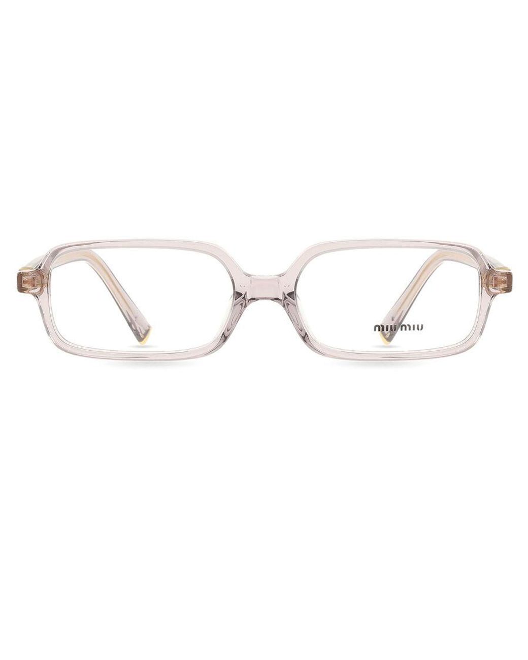Miu Miu Black Mu 01Yv 12W1O1 Optical Frames Acetate Squared Normal