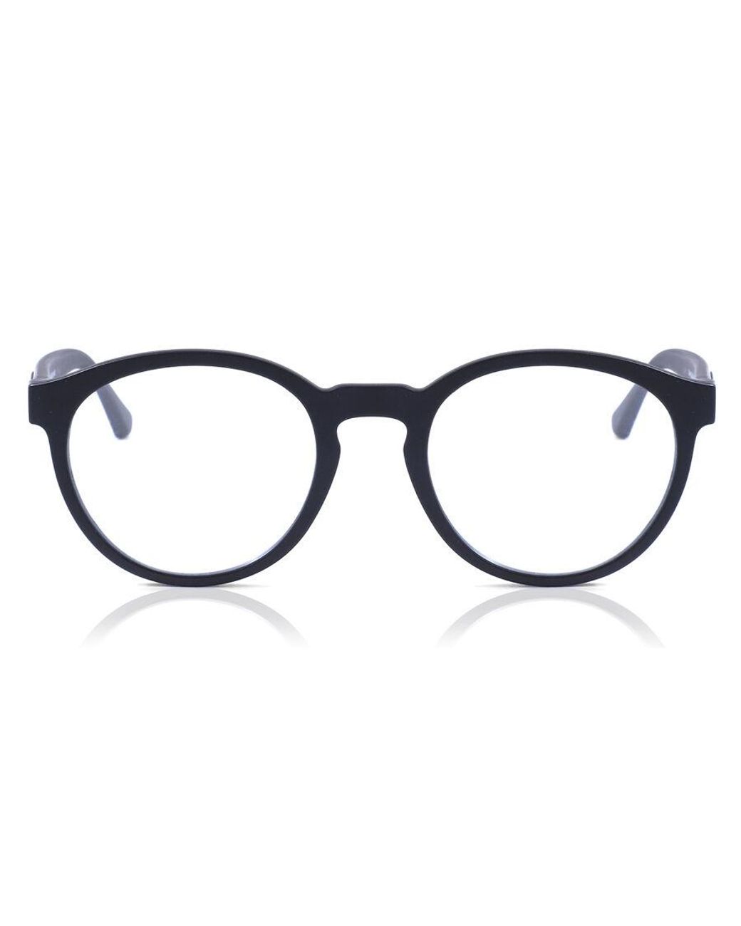 Emporio Armani Black Ea4152f Low Bridge Fit Prescription Eyewear Frames With Two Interchangeable Sun Clip-ons Round for men