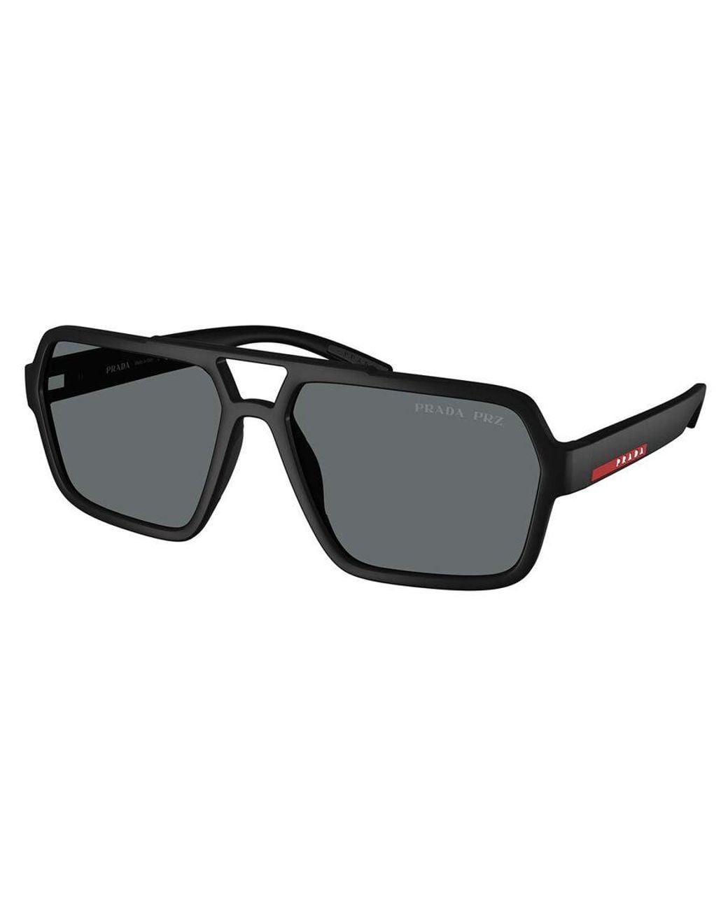 Prada Linea Rossa Black Ps A06S Polarized Dg002G for men