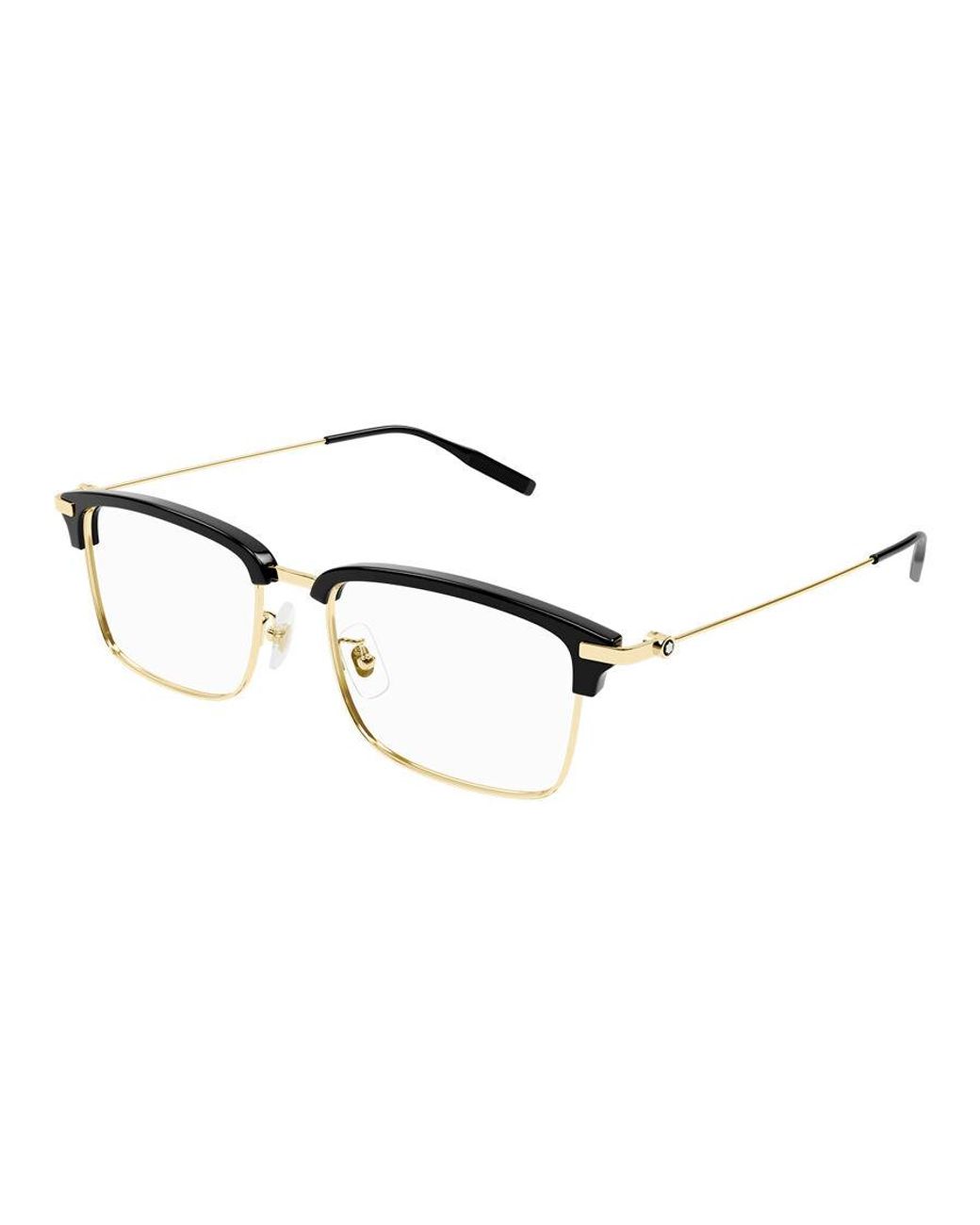Montblanc Black Mb0318Oa Asian Fit 002 for men