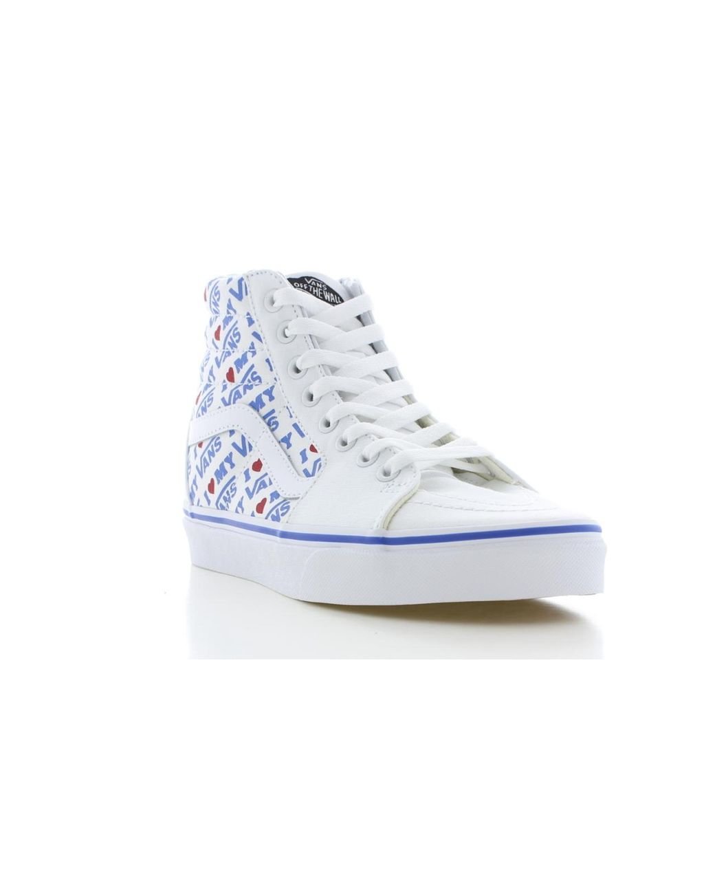 Vans Canvas Ua Sk8 hi Heart in het Wit Lyst Vans Lage Sneakers Old Skool Platform in het Wit Lyst