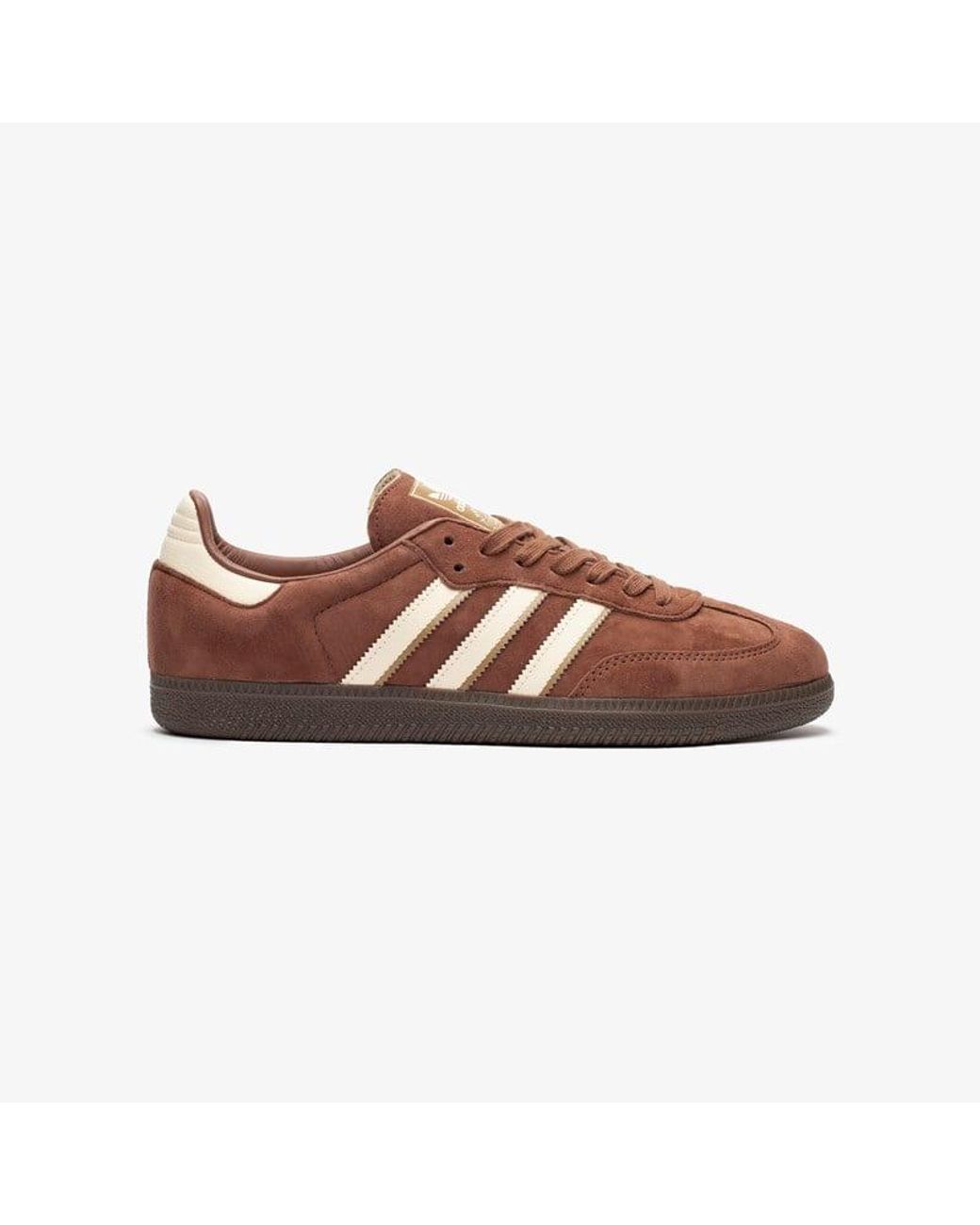 Brown adidas sale trainers