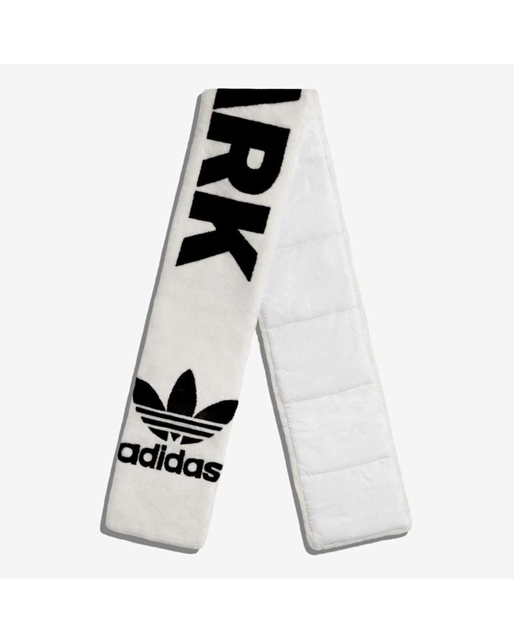 adidas Ivy Park Faux Fur Scarf in White | Lyst